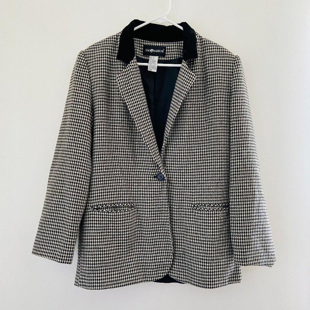 Sag Harbor Black & White blazer jacket